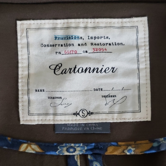 Anthropologie olive green crop jacket - Picture 3 of 6